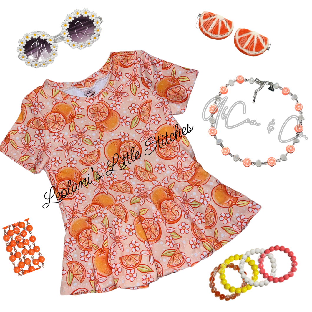AbCam & Co. Exclusive #54 Orange Slices Choker Style Necklace