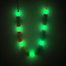 Load image into Gallery viewer, Neon Bitty Glow In The Dark Rainbow Necklace
