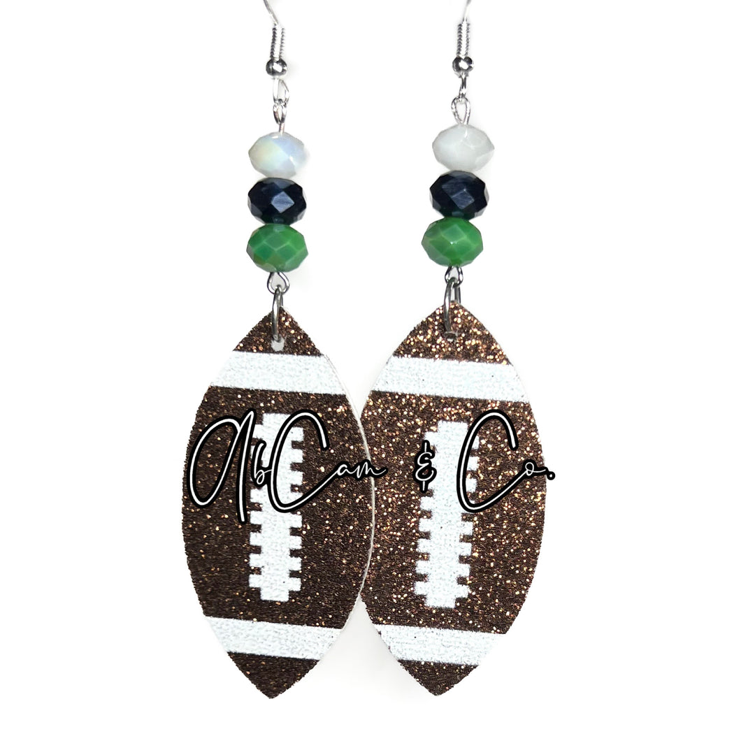 Create Your Own Custom Team Football Earrings  Earrings