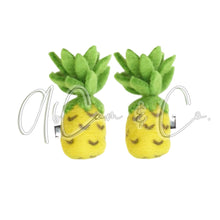 Load image into Gallery viewer, Pineapple Felt Earrings and Hair Clips
