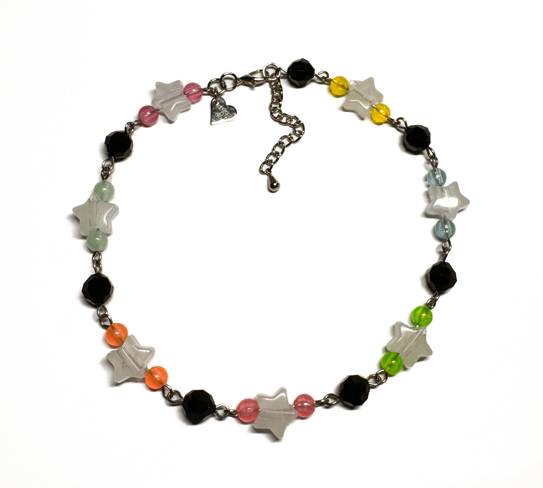 Neon Stars Glow In The Dark Choker Style Necklace or Bracelet