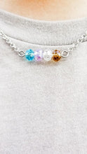 Load image into Gallery viewer, Customizable Birth Stone Bar Choker Style Necklace
