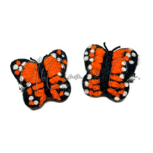 Load image into Gallery viewer, Monarch Butterfly Felt Earrings and Hair Clips
