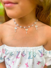 Load image into Gallery viewer, Exclusive #34 White Jade &amp; Rose Quartz Butterfly Dangle Choker Style Necklace

