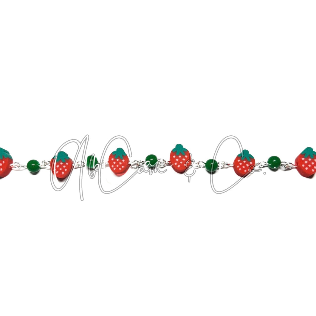 Custom #2 Strawberry Choker Style Necklace
