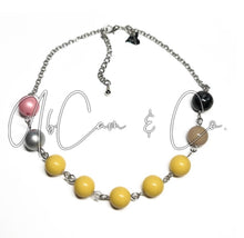 Load image into Gallery viewer, Cam Style Pencil Bubblegum Choker Style Necklace
