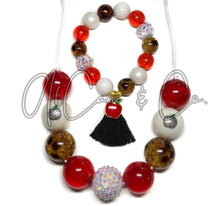 Load image into Gallery viewer, Leopard Apple Bubblegum Necklace &amp; Bracelet
