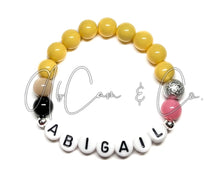 Load image into Gallery viewer, Custom Name Pencil Stacker Bracelet
