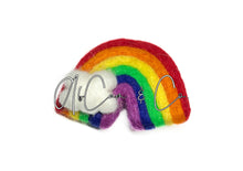Load image into Gallery viewer, Felt Rainbow and Cloud Hair Clip
