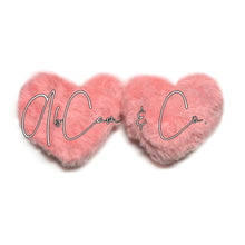 Load image into Gallery viewer, Fur Heart Pom Earrings
