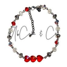 Load image into Gallery viewer, Queen of Hearts Choker Style Necklace
