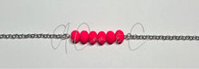 Load image into Gallery viewer, Neon Pink Bar Choker Style Necklace
