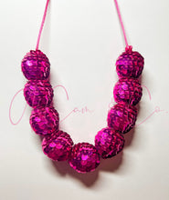 Load image into Gallery viewer, Hot Pink Sequin Necklace

