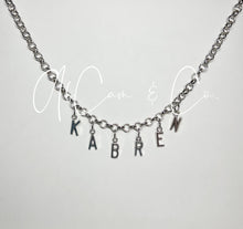 Load image into Gallery viewer, Name Choker Style Necklace (Silver Tone)
