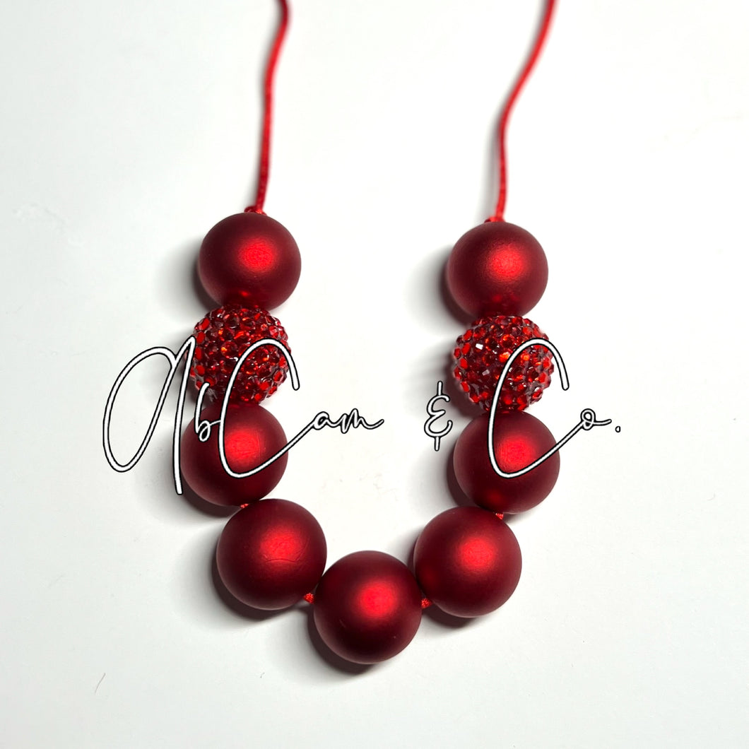 Red Glam Necklace