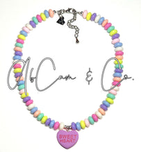 Load image into Gallery viewer, Conversation Heart Candy Choker Style Necklace Or Bracelet
