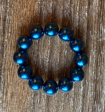 Load image into Gallery viewer, Royal Blue Pearl Bubblegum Bracelet
