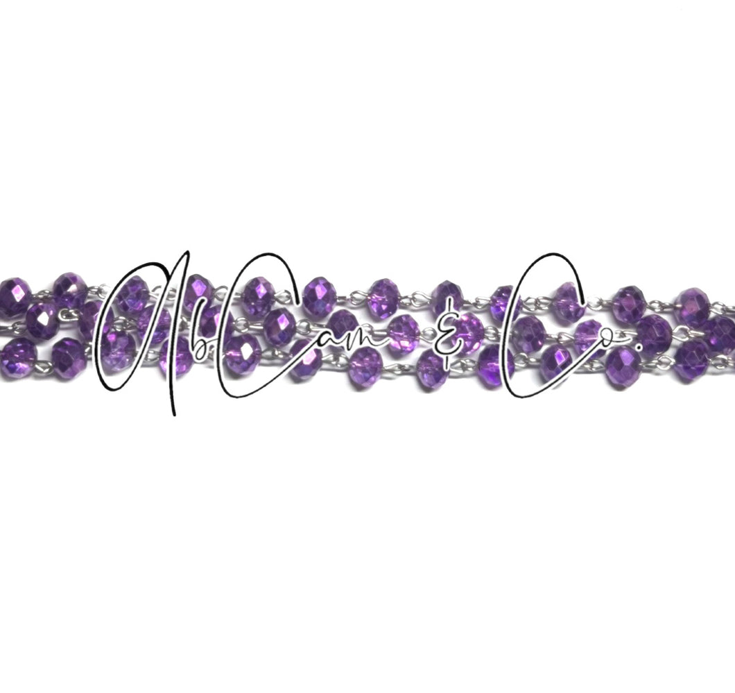 Purple Choker Style Necklace