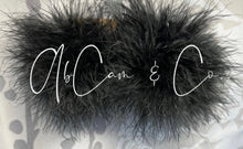 Load image into Gallery viewer, Black Regular &amp; Mini Size Fluffy Pom Earrings / Regular Size Puffy Pom Hair Clips
