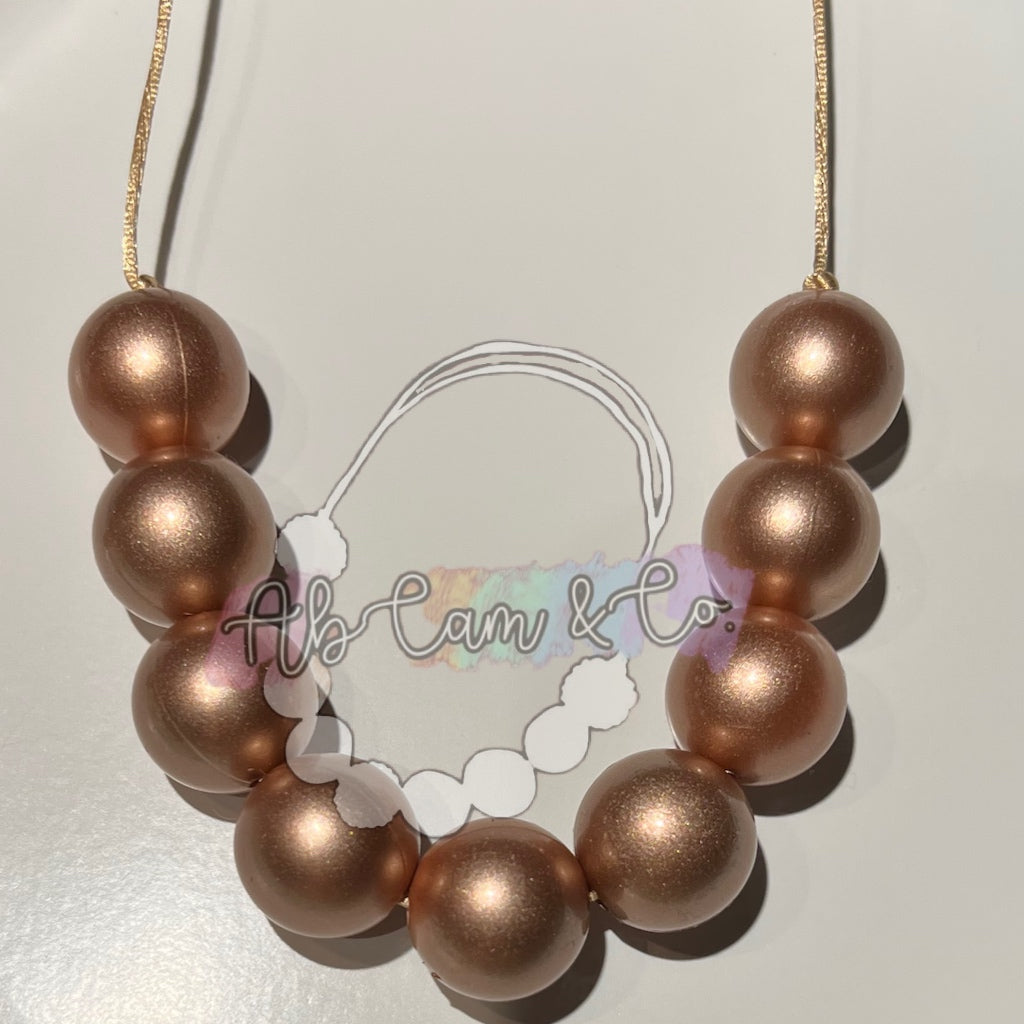 Rose Gold Silicone Necklace