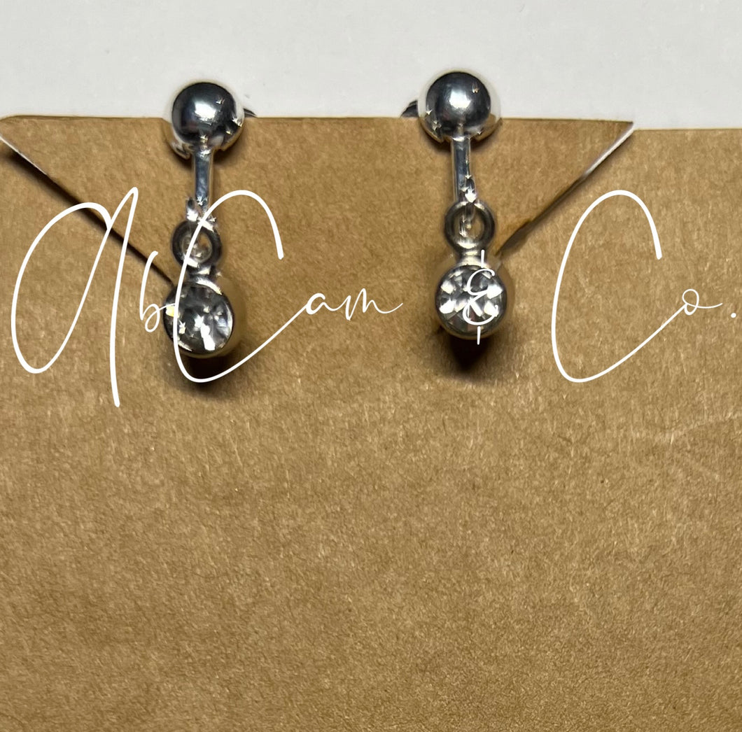 Dainty Rhinestone Earrings