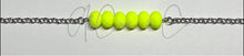 Load image into Gallery viewer, Neon Yellow Bar Choker Style Necklace
