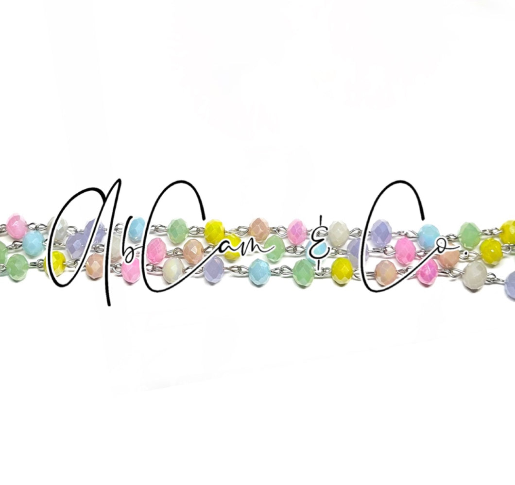 Exclusive #30 Kai Pastel Rainbow Choker Style Necklace