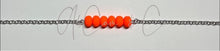 Load image into Gallery viewer, Neon Orange Bar Choker Style Necklace
