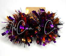 Load image into Gallery viewer, We Fly Tonight Tinsel Pom Earrings
