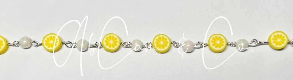 Custom #3 Lemon Slice Choker Style Necklace