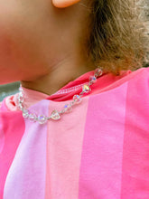 Load image into Gallery viewer, Clear Crystal Heart Choker Style Chain
