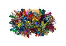 Load image into Gallery viewer, Rainbow Tinsel Pom Earrings or Hair Clips
