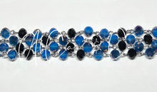 Load image into Gallery viewer, Exclusive #6 Opal Blue and Midnight Black Choker Style Necklace

