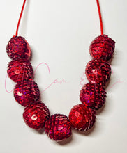 Load image into Gallery viewer, Red Sequin Necklace
