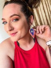 Load image into Gallery viewer, Stars &amp; Stripes Earrings

