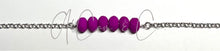 Load image into Gallery viewer, Neon Purple Bar Choker Style Necklace
