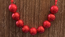 Load image into Gallery viewer, Red Pearl Necklace

