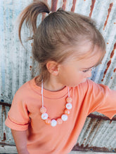 Load image into Gallery viewer, Peach Boho Bling Bubblegum Necklace
